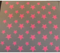 50 Buegelpailletten  Sterne Mix Neon pink